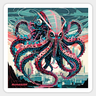 Octopus Prime Arises to the Dankness of a New Morning Sticker